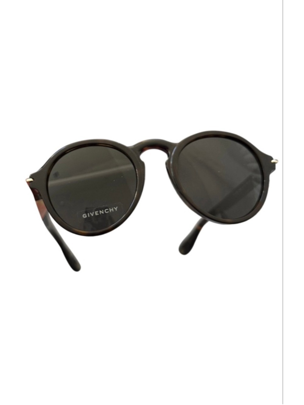 Women's Givenchy Luxury Round Sunglasses One Size Black Brown tortoiseshell - Picture 2 of 9